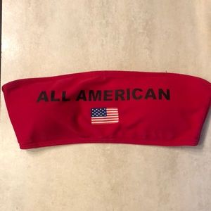 American swim tube top.